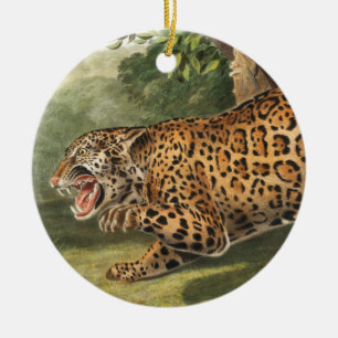 Jaguar (Felis onca) Illustration Keramik Ornament