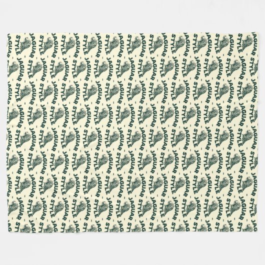 Jaguar Fleece Blanket (Vorderseite (Horizontal))