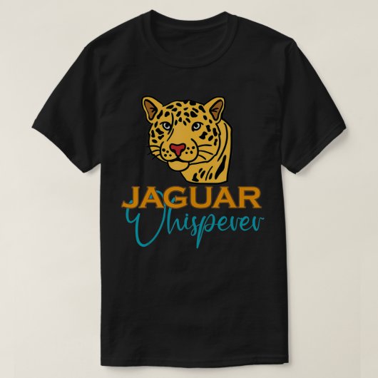 Jaguar flüsterndes Tier Jaguar T-Shirt (Design vorne)