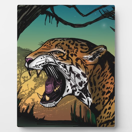 Jaguar Fotoplatte (Vorderseite)