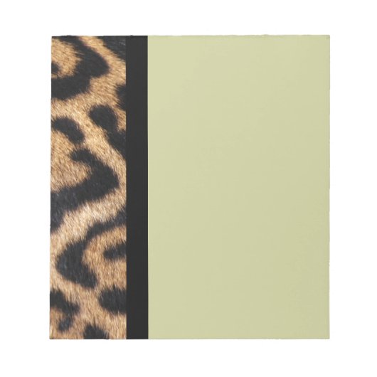 Jaguar Fur Foto Print Notizblock (Vorderseite)