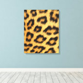 Jaguar Fur Leinwanddruck (Insitu (Holzboden))