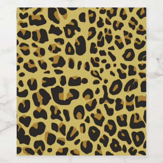 Jaguar Fur Pattern Weinetikett (Einzelnes Label)