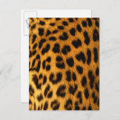 Jaguar Fur Postkarte (Vorne/Hinten)