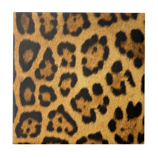 Jaguar Fur Print Fliese (Vorderseite)