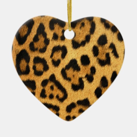 Jaguar Fur Print Keramik Ornament (Vorne)
