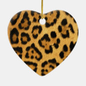 Jaguar Fur Print Keramik Ornament (Hinten)
