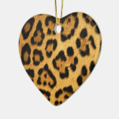 Jaguar Fur Print Keramik Ornament (Links)