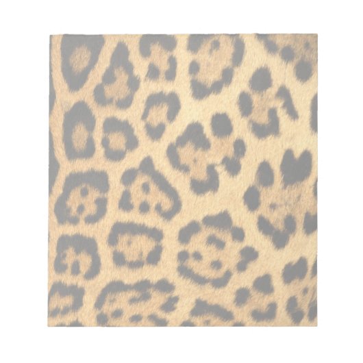 Jaguar Fur Print Notizblock (Vorderseite)