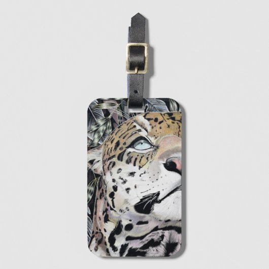 Jaguar ~ gefärbt gepäckanhänger (Vorderseite Vertikal)