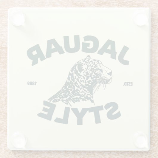 Jaguar Glass Coaster Glasuntersetzer (Rückseite)