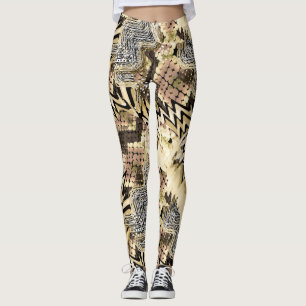 Jaguar-Haut, Schlangen Leggings