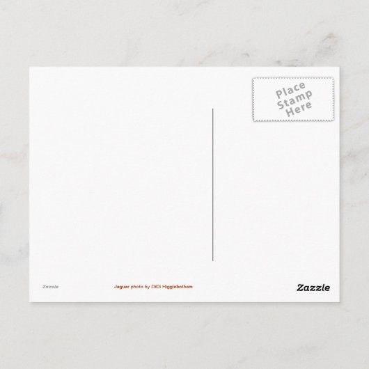 Jaguar III Postkarte (Rückseite)