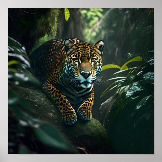 Jaguar im Dschungel Poster (Vorne)