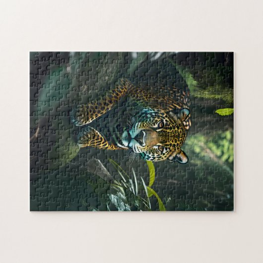 Jaguar im Dschungel Puzzle (Horizontal)