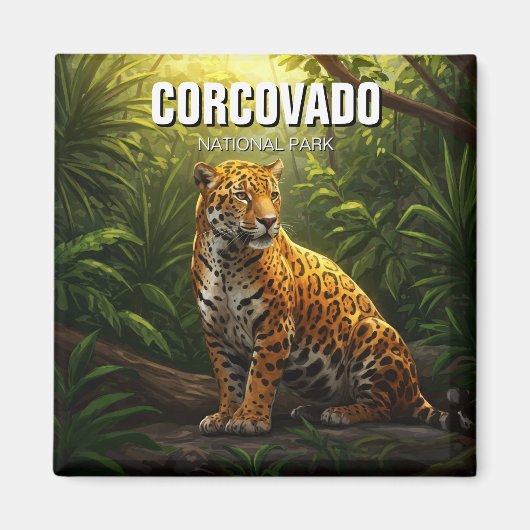 Jaguar in Corcovado Nationalpark Costa Rica Magnet (Vorne)
