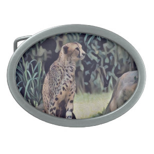 Jaguar in der Waldölfarbe, Gürtelschnalle