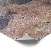 Jaguar in der Waldöllenmalerei, Poster (Ecke)