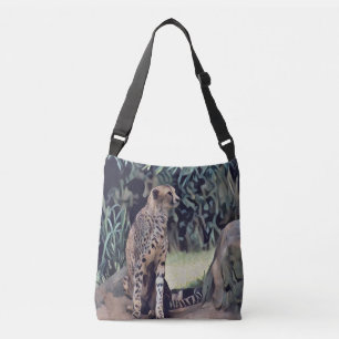 Jaguar in der waldreichen Ölfarbe, Crossbody-Tasch Tragetaschen Mit Langen Trägern