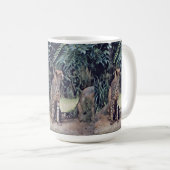 Jaguar in der waldreichen Ölfarbe, Kaffee-Tasse Kaffeetasse (VorderseiteRechts)