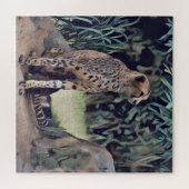 Jaguar in der waldreichen Ölfarbe, Puzzle aus Jigs (Horizontal)