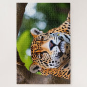 Jaguar in einem Baum Puzzle (Vertikal)