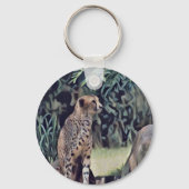 Jaguar In The Forest Oil Paint, Keyring Schlüsselanhänger (Vorderseite)