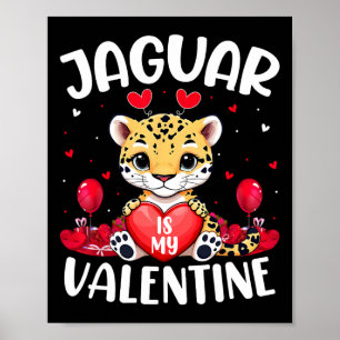 Jaguar ist mein Valentinsliebhaber Herz Jaguar Val Poster