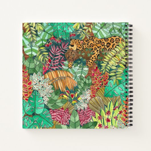 Jaguar Jungle Bullet-Notebook Notizblock (Rückseite)