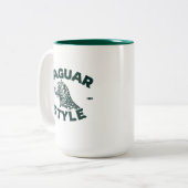 Jaguar-Kaffeetasse Zweifarbige Tasse (Vorderseite Links)