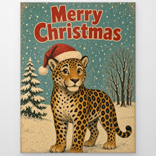Jaguar Kahler Hain Tier Weihnachten Postkarte
