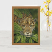 Jaguar-Karte Karte (Gelbe Blume)