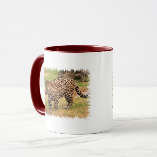 Jaguar-Keramik-Kaffee-Tasse Tasse (Vorderseite Links)