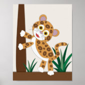 Jaguar Kinderzimmer Art Poster (Vorne)