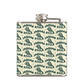 Jaguar-Kolbenflasche Flachmann (Rückseite)