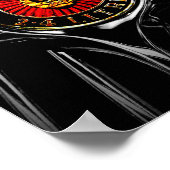 Jaguar Leaper Leaping Cat Poster (Ecke)