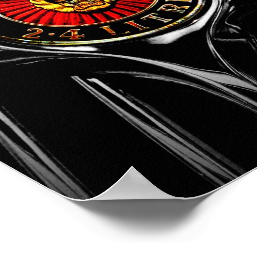 Jaguar Leaper Leaping Cat Poster (Ecke)