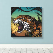 Jaguar Leinwanddruck (Insitu (Holzboden))
