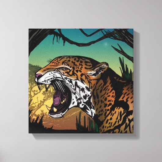 Jaguar Leinwanddruck (Vorderseite)