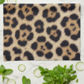 jaguar leopard textur fell haut leder tier pri geschirrtuch (Gefaltet)