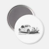 Jaguar Magnet (Vorderseite/Rückseite)