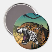 Jaguar Magnet (Vorderseite/Rückseite)