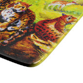 Jaguar Mama und Cubs Relaxen im Dschungel. Jetzt k Schneidebrett (Ecke)