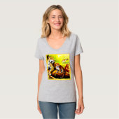 Jaguar Mama und Cubs Relaxen im Dschungel. Jetzt k T-Shirt (Vorderseite Vollansicht)