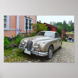 Jaguar Mark 2 in Porvoo, Finnland Poster