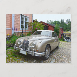 Jaguar Mark 2 in Porvoo, Finnland Postkarte