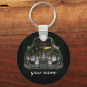 Jaguar mit deinem Namen Schlüsselanhänger (Vorderseite)