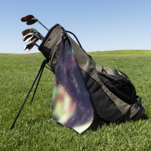 Jaguar mit dunkler Wirkung und sanften Farbakzente Golfhandtuch (Gras)