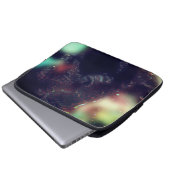 Jaguar mit dunkler Wirkung und sanften Farbakzente Laptopschutzhülle (Vorne Knopf)