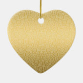 Jaguar Muster Luxus Schwarz und Gold Animal Print Keramikornament (Hinten)